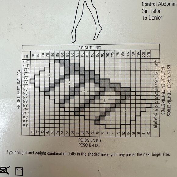 Givenchy Vintage 1996 Body Gleamers 157 Jet Black Control Pantyhose Size C NEW - Picture 4 of 5